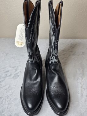 Cowtown Boots Men’s Black Western Cowboy Boots Mens Sz 10.5 EE